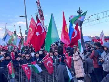 أكثر من نصف مليون تركي يحتجون دعما لفلسطين (صور فيديو)