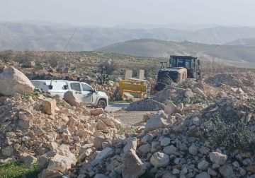 قوات الاحتلال تهدم غرفة زراعية في المنيا جنوب بيت لحم