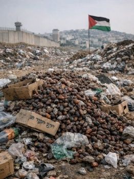 التمر الفاسد في جنين حين تتحول الضفة الغربية إلى مكب نفايات غذائية التمر الفاسد في جنين حين تتحول الضفة الغربية إلى مكب نفايات غذائية