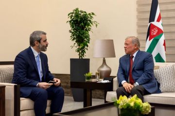 الملك يستقبل الشيباني ويؤكد دعم الأردن لسوريا في الحفاظ على أمنها الملك يستقبل الشيباني ويؤكد دعم الأردن لسوريا في الحفاظ على أمنها