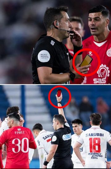 جهاز رقمي لإشهار البطاقات .. ابتكار جديد يظهر في ملاعب أوروجواي!