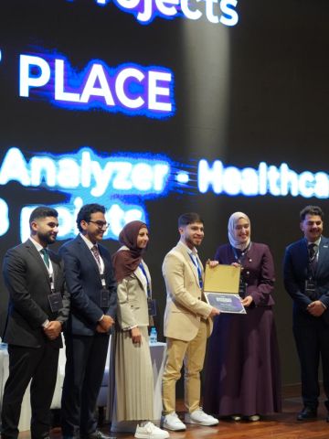 جامعة إربد الأهلية تحصد المركز الثاني في AI EXPO 2026 بمشروع مبتكر في الذكاء الاصطناعي وتحليل الأشعة السينية للأسنان جامعة إربد الأهلية تحصد المركز الثاني في AI EXPO 2026 بمشروع مبتكر في الذكاء الاصطناعي وتحليل الأشعة السينية للأسنان