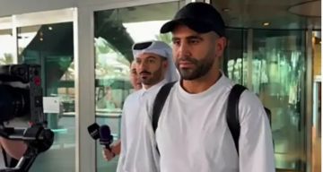 رياض محرز في الدوحة تمهيدا للانضمام إلى ناد قطري رياض محرز في الدوحة تمهيدا للانضمام إلى ناد قطري