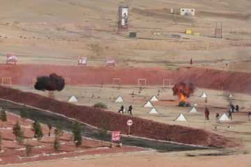 مدير الأمن العام يتابع تمرين السيف القاطع المشترك مدير الأمن العام يتابع تمرين السيف القاطع المشترك