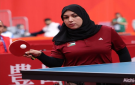 عليمات تنهي مشاركتها في فردي كرة الطاولة بدورة الألعاب الآسيوية البارالمبية