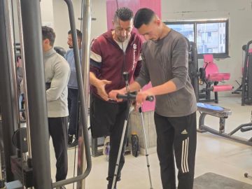 تقرير محمد صقر... مدرب كمال أجسام يستأنف مسيرته الرياضية بساق واحدة تقرير محمد صقر... مدرب كمال أجسام يستأنف مسيرته الرياضية بساق واحدة