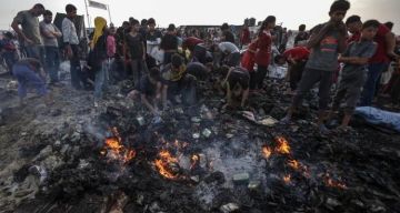 إصابات جراء استهداف الاحتلال لخيمة نازحين شمال مخيم النصيرات