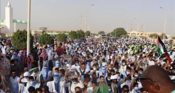 موريتانيا.. مظاهرة حاشدة تنديدا بقانون إعدام الأسرى الفلسطينيين