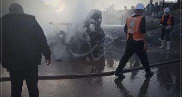 بالفيديو والصور شهيد وإصابات بقصف الاحتلال لمركبة بمخيم المغازي وسط القطاع بالفيديو والصور شهيد وإصابات بقصف الاحتلال لمركبة بمخيم المغازي وسط القطاع