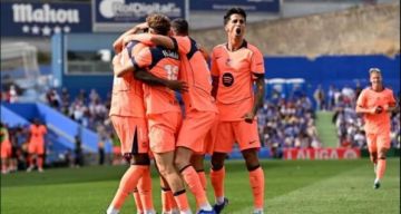 برشلونة يقترب خطوة اضافية من حسم اللقب بعد الفوز على خيتافي