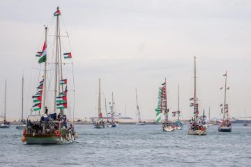 قائد فيلق القدس: أسطول الصمود حطم جدران الحريات الزائفة للغرب وألحق عارا أكبر بالفاشي الصهيوني