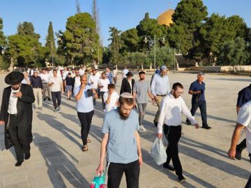 مئات المستوطنين يقتحمون المسجد الأقصى ويؤدون طقوسا تلمودية مئات المستوطنين يقتحمون المسجد الأقصى ويؤدون طقوسا تلمودية