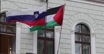 سلوفينيا ترفع علم فلسطين على القصر الرئاسي