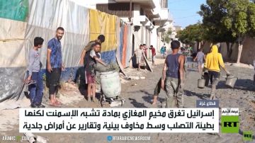 إسرائيل تغرق مخيم المغازوي بالإسمنت إسرائيل تغرق مخيم المغازوي بالإسمنت