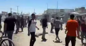 بالفيديو  5 شهداء في قصف إسرائيلي استهدف نقطة شرطية بمواصي خانيونس