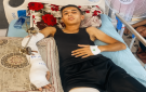 إصابتان متتاليتان تحاصران شابا غزيا وتشلان حياته - ps