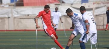 افتتاح أول أكاديمية لكرة القدم للبتر في العالم بدير البلح