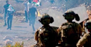 اندلاع مواجهات في بورين جنوب نابلس اندلاع مواجهات في بورين جنوب نابلس