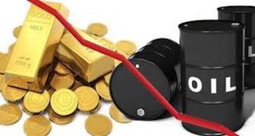 الذهب يتراجع والنفط يرتفع بأكثر من 2 