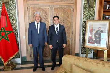 وداع سفير فلسطين لدى المغرب بمناسبة انتهاء مهامه الدبلوماسية وداع سفير فلسطين لدى المغرب بمناسبة انتهاء مهامه الدبلوماسية