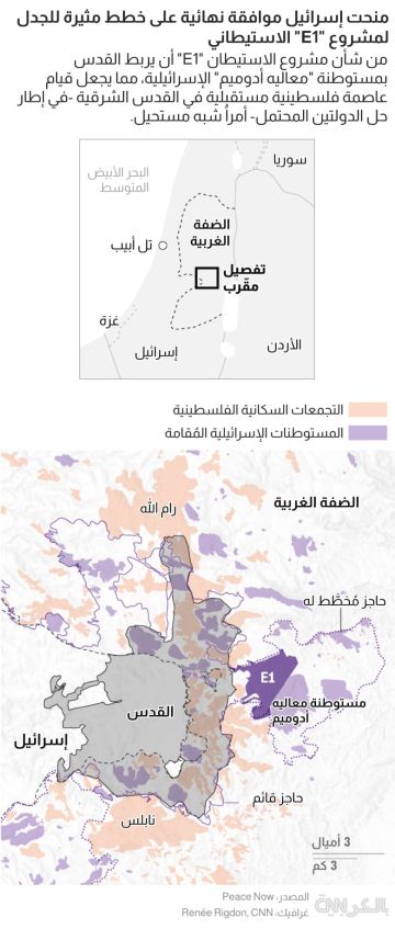على الخريطة.. إسرائيل تمضي قدما في تنفيذ خطة استيطانية تهدد حل الدولتين على الخريطة.. إسرائيل تمضي قدما في تنفيذ خطة استيطانية تهدد حل الدولتين
