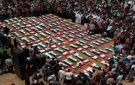 112 شهيدا .. أكبر جنازة جماعية في غزة