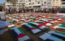112 شهيدا .. أكبر جنازة جماعية في غزة