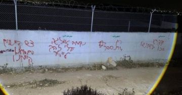 مستوطنون يحرقون مركبات ويخطون شعارات عنصرية في رنتيس غرب رام الله مستوطنون يحرقون مركبات ويخطون شعارات عنصرية في رنتيس غرب رام الله