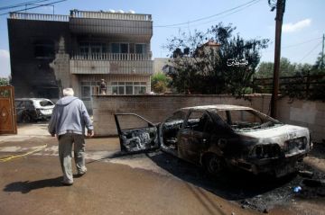 الاحتلال يحرق مستشفى ميس الجبل الحكومي جنوبي لبنان الاحتلال يحرق مستشفى ميس الجبل الحكومي جنوبي لبنان