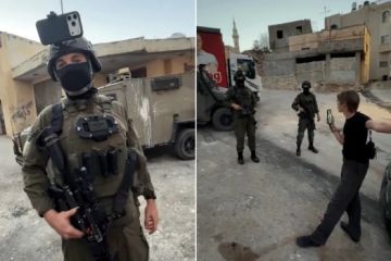 نحمي اليهود فقط.. ناشط أجنبي يوثق انتهاكات جيش الاحتلال في رام الله نحمي اليهود فقط.. ناشط أجنبي يوثق انتهاكات جيش الاحتلال في رام الله