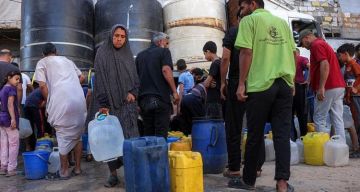 تقرير الحفر الامتصاصية وخزانات المياه العشوائية .. تلوث يعيد الأمراض إلى خيام النازحين في غزة تقرير الحفر الامتصاصية وخزانات المياه العشوائية .. تلوث يعيد الأمراض إلى خيام النازحين في غزة