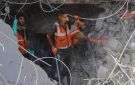 الدفاع المدني: انهيار جزئي لمبنى بغزة وإنقاذ 5 أطفال