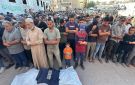 بالصور مواطنون يشيعون الشهيد محمد النجار في خان يونس