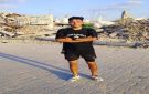  مهند المدهون يركض على حافة الخوف شمال قطاع غزة