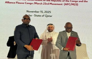 بوساطة قطرية.. سلطات الكونغو الديمقراطية وحركة 23 مارس توقعان اتفاقية إطارية للسلام بوساطة قطرية.. سلطات الكونغو الديمقراطية وحركة 23 مارس توقعان اتفاقية إطارية للسلام