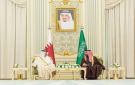 ولي العهد السعودي وأمير قطر يعقدان جلسة مباحثات بالرياض (صور)