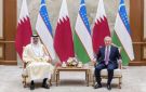 أمير قطر ورئيس أوزبكستان يستعرضان علاقات التعاون وآفاق تعزيزها