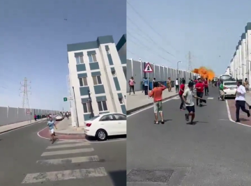 فيديو متداول لتساقط حطام صاروخ على المارة في قطر