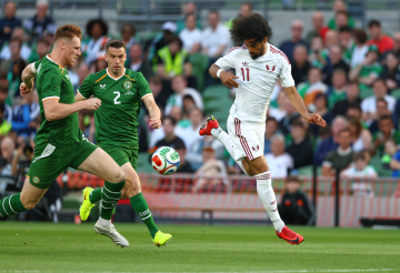 قطر تخسر وديا أمام إيرلندا استعدادا لكأس العالم قطر تخسر وديا أمام إيرلندا استعدادا لكأس العالم