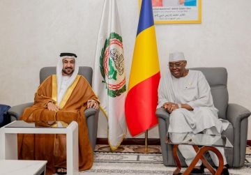 رئيس البرلمان العربي يلتقي رئيس مجلس الشيوخ بتشاد رئيس البرلمان العربي يلتقي رئيس مجلس الشيوخ بتشاد