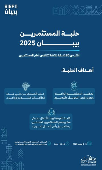 80 شركة ناشئة تتنافس في حلبة المستثمرين ضمن ملتقى بيبان 2025