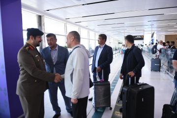 بعثة منتخب أوزبكستان تصل إلى المملكة للمشاركة في بطولة العالم لرياضة الإطفاء والإنقاذ 2025 بعثة منتخب أوزبكستان تصل إلى المملكة للمشاركة في بطولة العالم لرياضة الإطفاء والإنقاذ 2025
