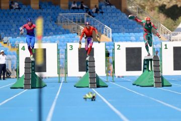 منافسات سباقات الحواجز تواصل تألقها في بطولة العالم للإطفاء والإنقاذ 2025 منافسات سباقات الحواجز تواصل تألقها في بطولة العالم للإطفاء والإنقاذ 2025