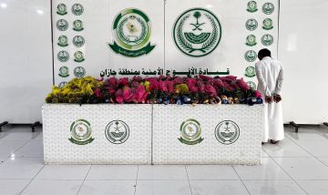 القبض على مخالف لنظام أمن الحدود لتهريبه 84 كيلو قات في جازان