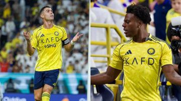 شاهد.. كريستيانو رونالدو يتفاعل مع سبيد ويعلمه كيف يدق على الطبل بعد فوز النصر (فيديو) شاهد.. كريستيانو رونالدو يتفاعل مع سبيد ويعلمه كيف يدق على الطبل بعد فوز النصر (فيديو)