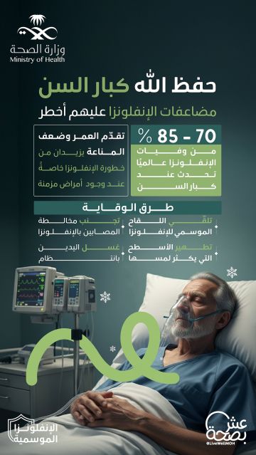 لحمايتهم من الخطر الصامت.. الصحة تحذر من الإنفلونزا الموسمية وتأثيرها على كبار السن