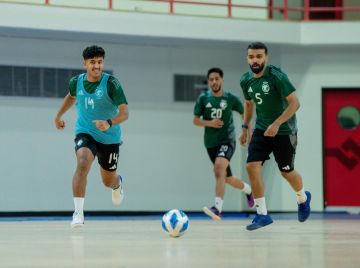 أخضر الصالات يختتم استعداداته لمواجهة الصين تايبيه في تصفيات آسيا