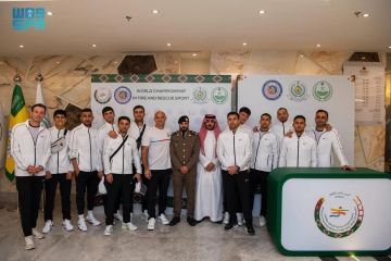 بعثة منتخب أذربيجان تصل إلى المملكة للمشاركة في بطولة العالم لرياضة الإطفاء والإنقاذ 2025 بعثة منتخب أذربيجان تصل إلى المملكة للمشاركة في بطولة العالم لرياضة الإطفاء والإنقاذ 2025