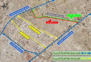 بدء أعمال صيانة وتأهيل طريق الملك سعود القشلة اليوم