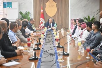 وزير الرياضة والشباب التونسي يستقبل وفد أسبوع الإخاء السعودي التونسي وزير الرياضة والشباب التونسي يستقبل وفد أسبوع الإخاء السعودي التونسي